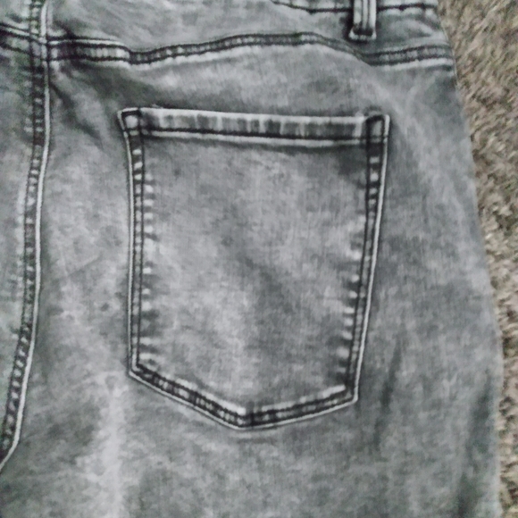 gray straight leg jeans - Picture 3 of 5